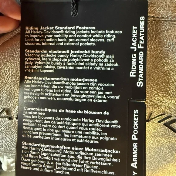 ✨ NEW WITH TAGS Women’s Harley Davidson metallic Leather Riding Jacket - Picture 9 of 16